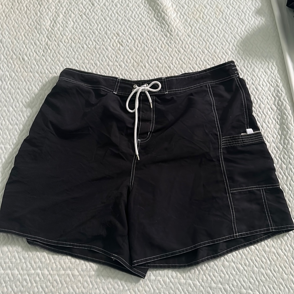 Cherokee … black swim coverup shorts